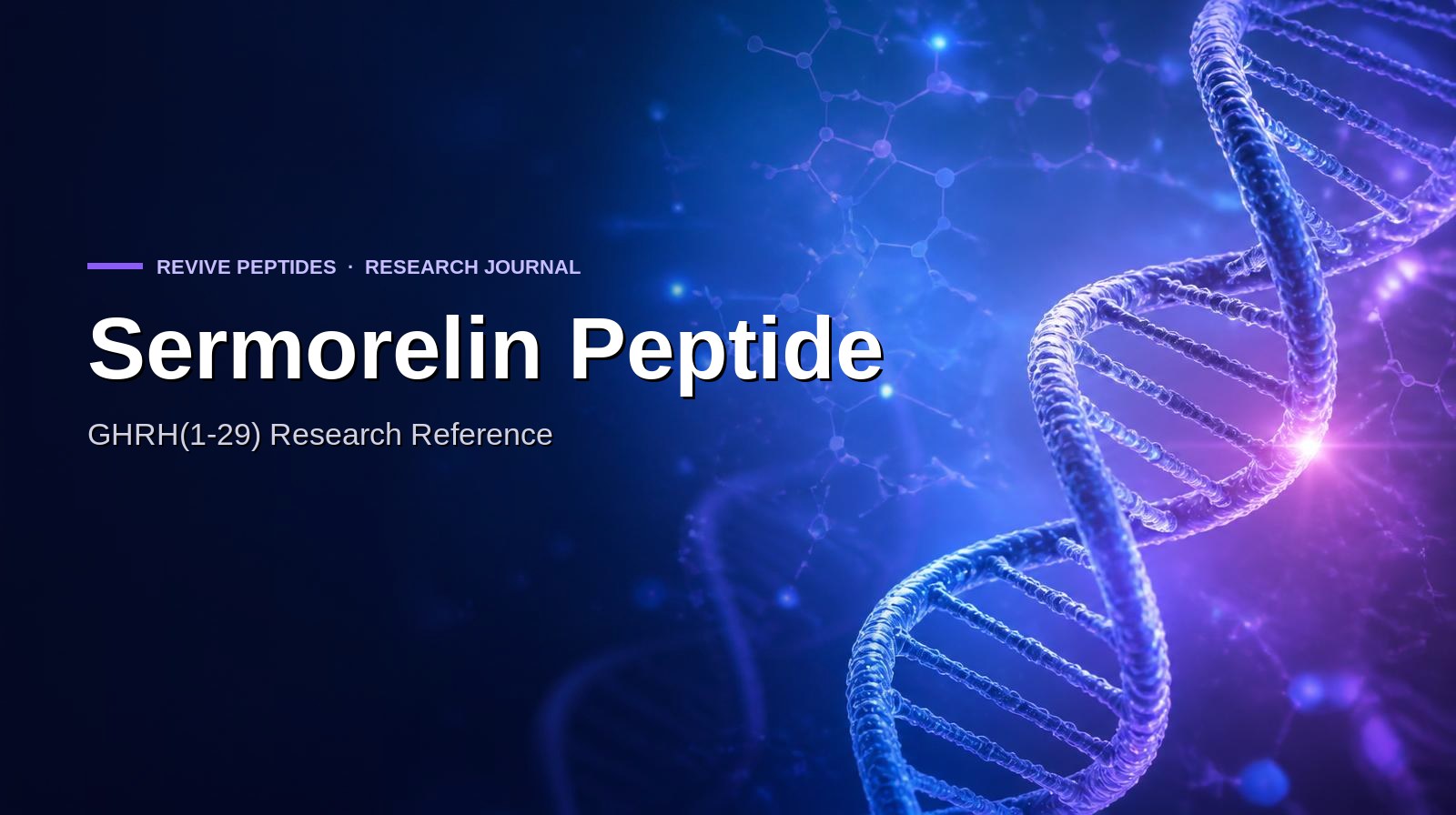 Sermorelin Peptide: GHRH(1-29) Research Reference (New Zealand)